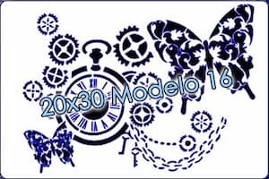 - Stencil 20x30cm Modelo 016 -